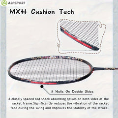 14 51KG Badminton Racket Full Carbon Racquet 2 Rackets Bag 1 Racket Box