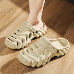 Men's Lightweight Slip-On Platform Clogs - Outdoor Sandals