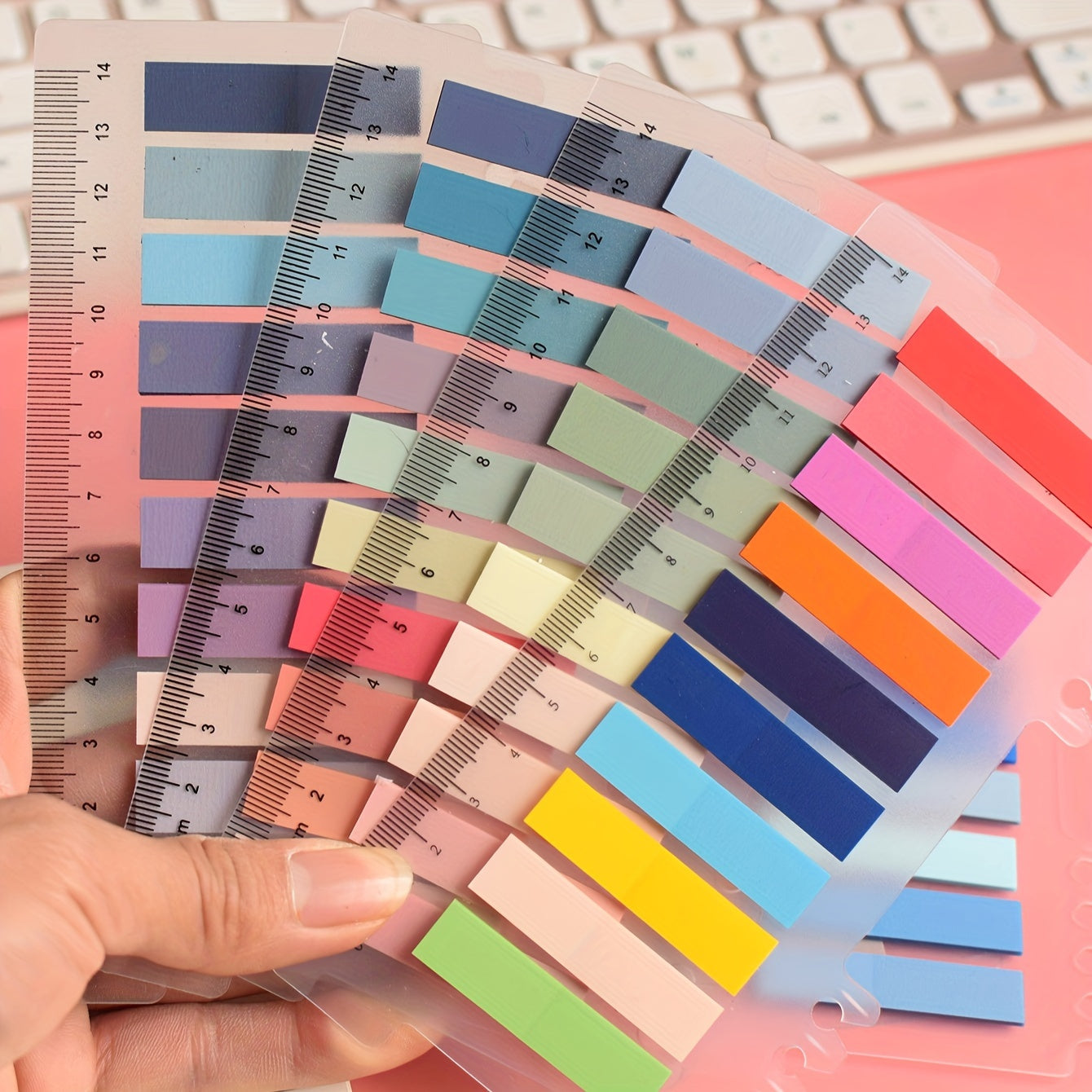6 Types PET Sticky Notes Label Paper 200 Index Stickers Each 1200 Total