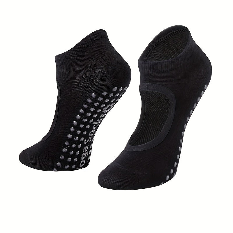 Backless Non-slip Yoga Socks with Grips for Pilates Barre