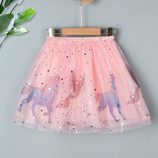 Toddler Girls Sequin Summer Skirt
