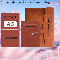 Customized Notebook Set with Pen A5 A4 Folder