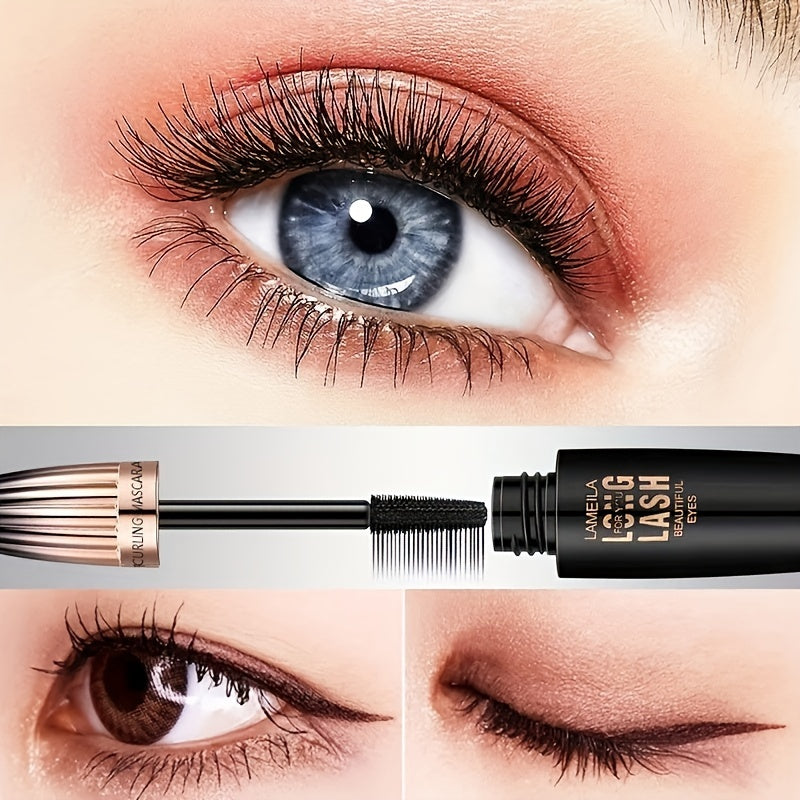 Waterproof 4D Mascara Thick Lengthening Smudge Proof Volumizing Long Lasting