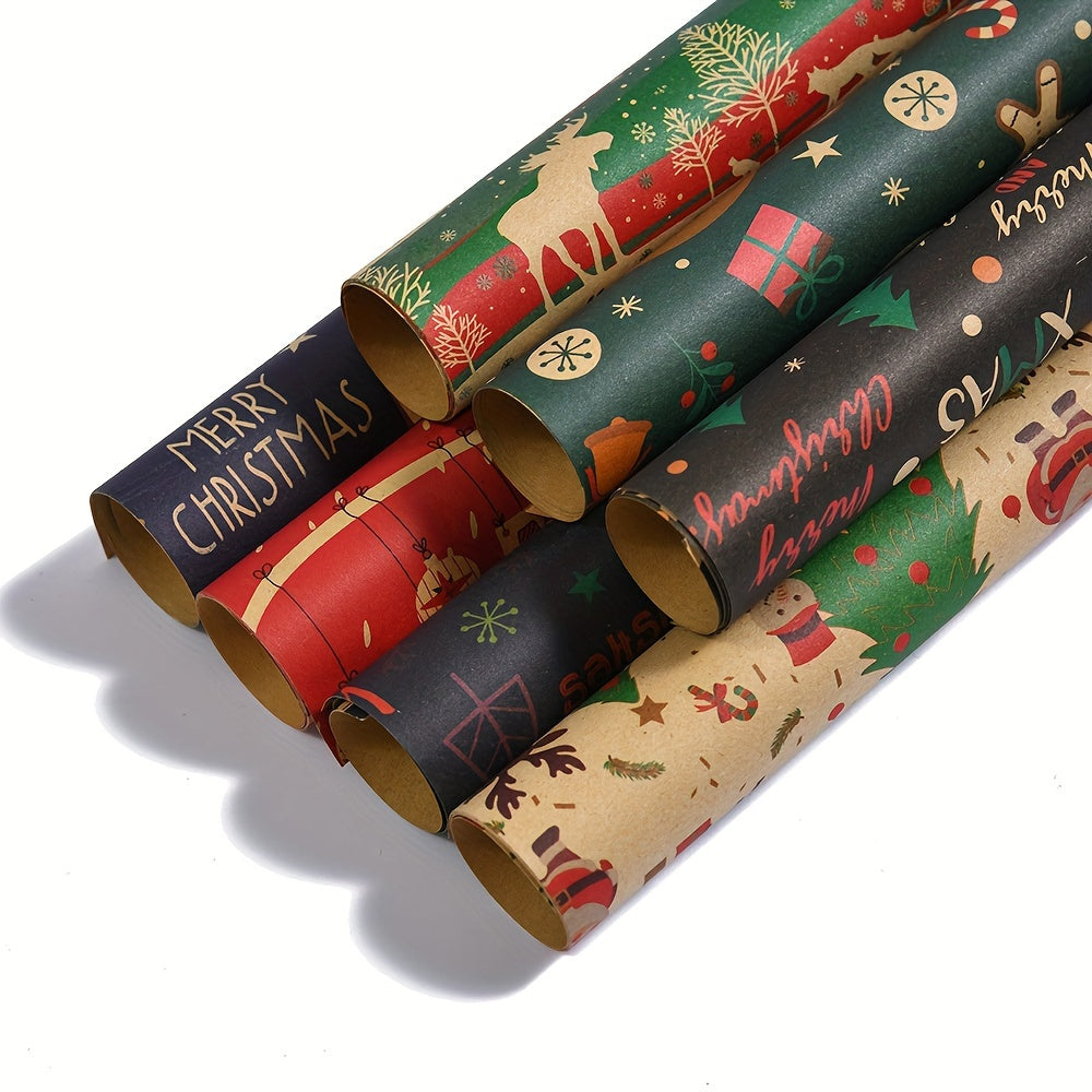8pcs 50 Christmas Wrapping Paper Gift Boxes Holiday Arts Crafts Decorations