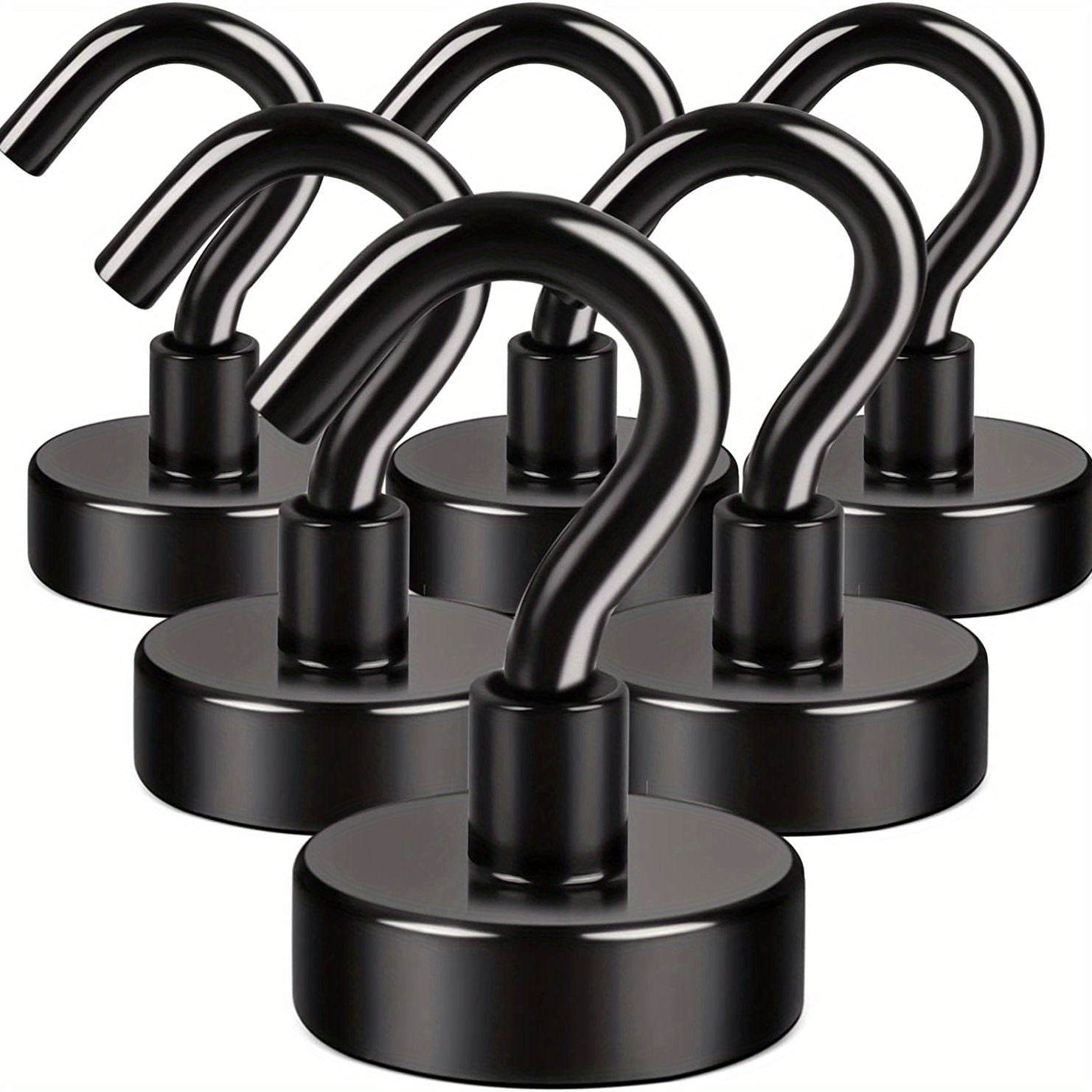 6pcs Magnetic Hook 11 34 KG Strong Neodymium Magnet Hook For Hanging