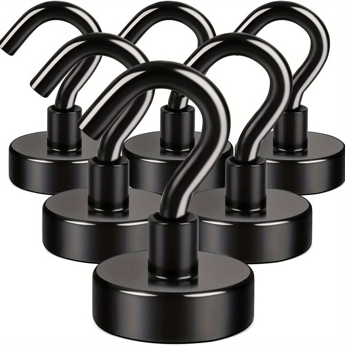6pcs Magnetic Hook 11 34 KG Strong Neodymium Magnet Hook For Hanging