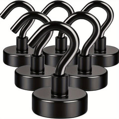 6pcs Magnetic Hook 11 34 KG Strong Neodymium Magnet Hook For Hanging
