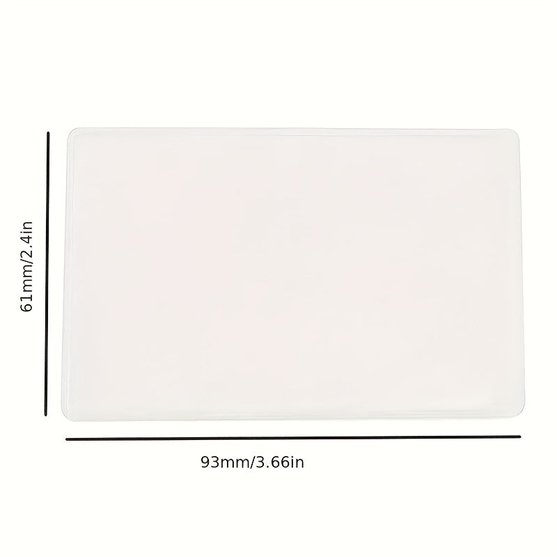 Transparent Frosted Card Holder for Bank, ID, Bus, Membership, Social Security