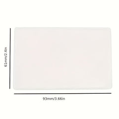 Transparent Frosted Card Holder for Bank, ID, Bus, Membership, Social Security