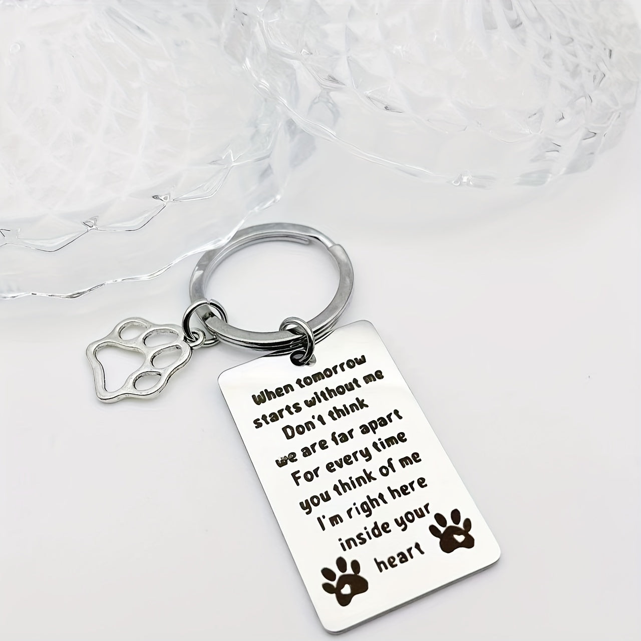 Pet Memorial Keyring - Cherish Your Beloved Pet's Memory