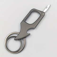 Pocket Keychain With Bottle Opener Metal Keyring Waist Hanging Buckle