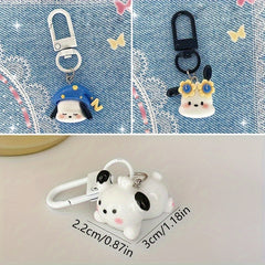 Cartoon Pochacco Dog Keychain Pendant Cute Animal Doll