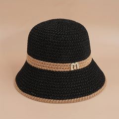 Retro Hollow Summer Sunscreen Bucket Hat British M Mark