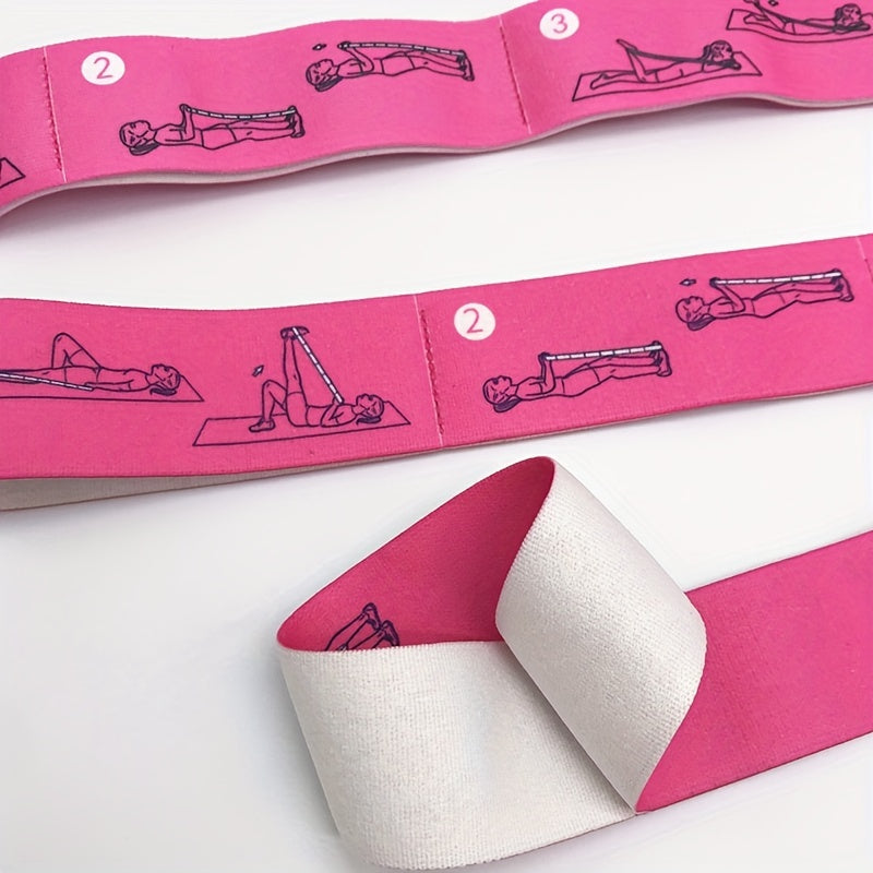 Yoga Stretching Belt Correcting Posture Elastic Pilates Resistance Band