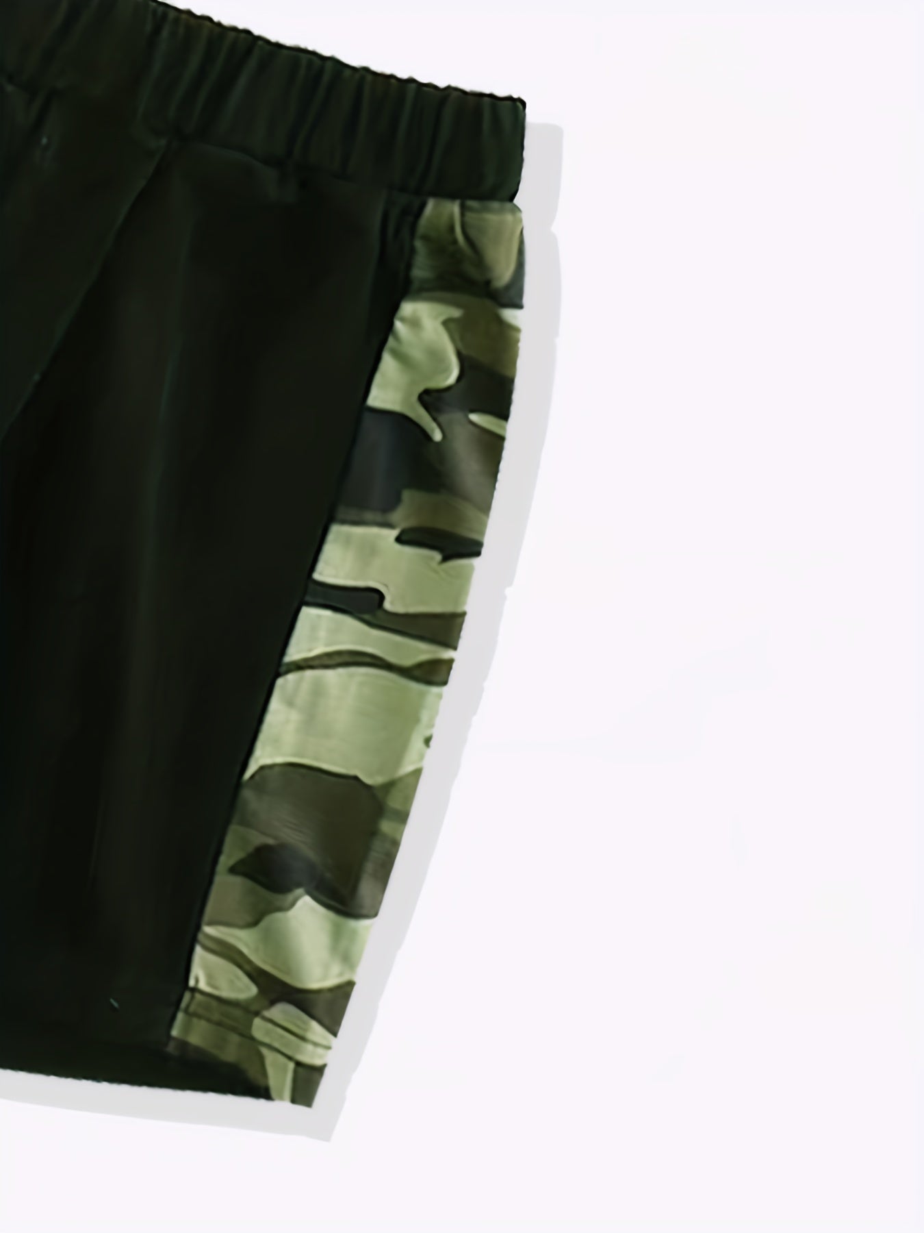 Boy's Camo Print T shirt & Shorts Set Short Sleeve Top Casual Outfit