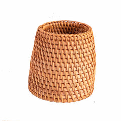 Hand-woven Rattan Tea Pen Holder Office Storage Basket
