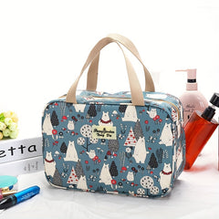Vintage Floral Print Bag Travel Storage Handbag Toiletry Wash Bag