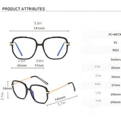 Vintage Crystal Metal Gradient Lady Glasses