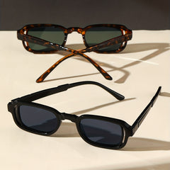Rectangle Sunglasses Tortoiseshell Anti Glare UV400