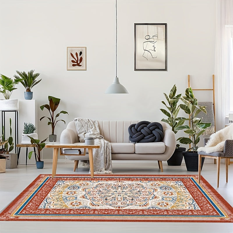 Colorful Large Area Carpet Washable for Living Room Bedroom Study