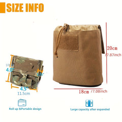 Tactical Molle Dump Pouch Drawstring Magazine Dump Bag