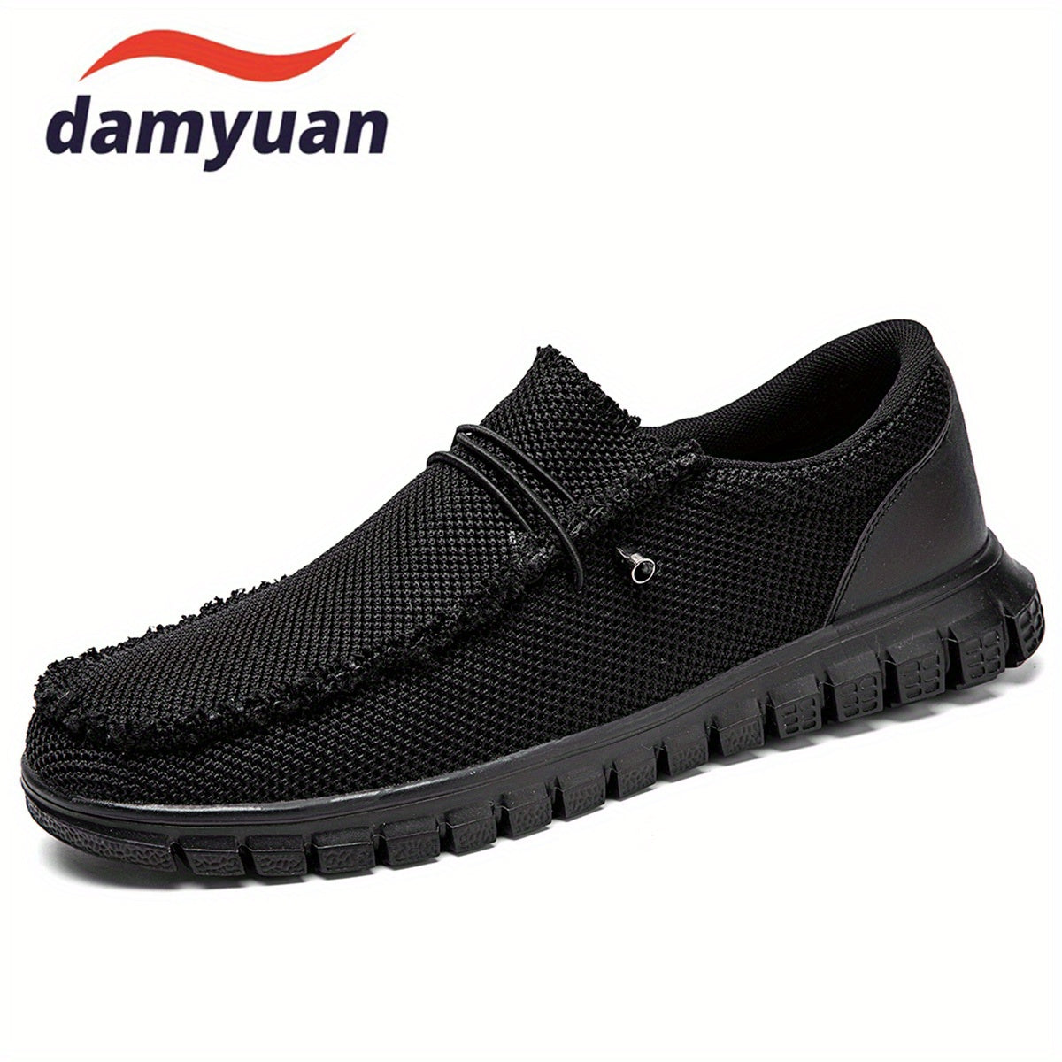 Men's Distressed Mesh Loafer Shoes Anti-skid Walking Shoes