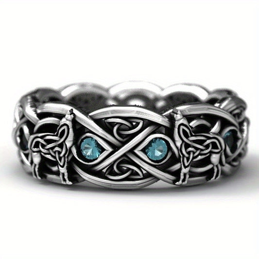 Vintage Wolf Totem Ring for Men