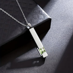Green Crystal Urn Necklace Stylish Cremation Jewelry Keepsake