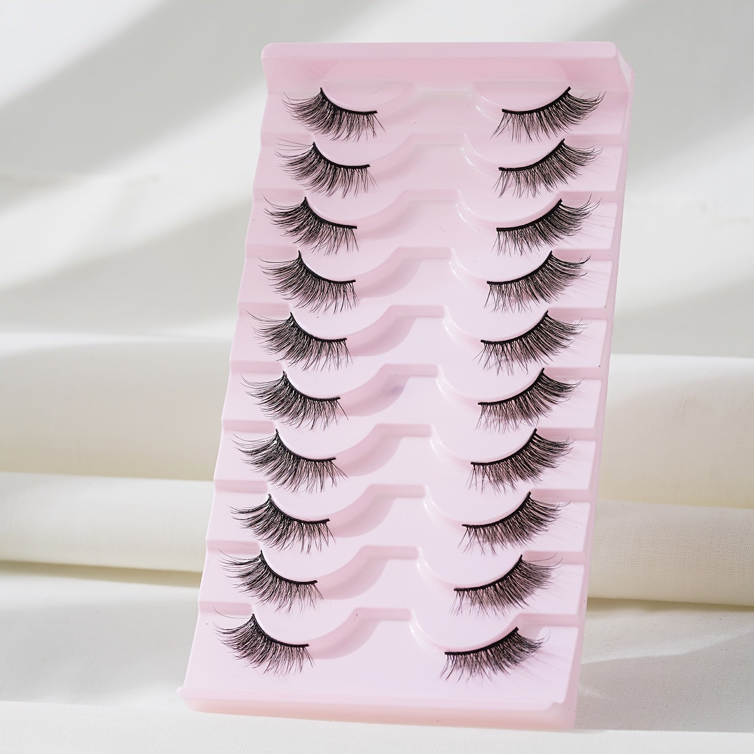 10 Pairs Half False Eyelashes Cat Eyes Look Natural Cross Lashes Eye Tail...