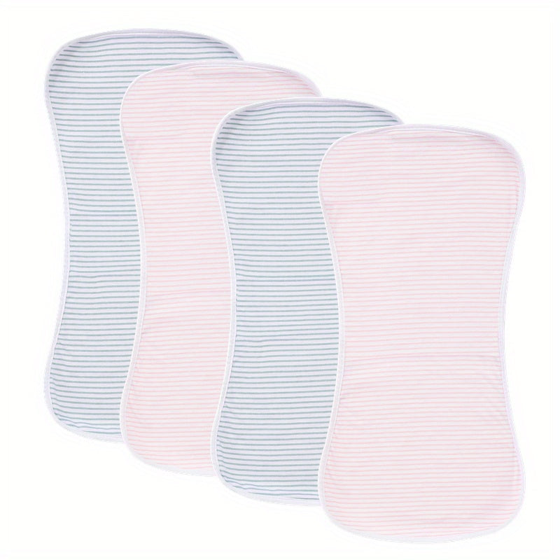 4 Pack Ultra Soft Burp Cloths Absorbent Waterproof Unisex Baby