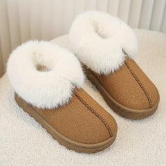 Girl's Snow Boots Warm Fleece Cozy Non slip Ankle Boots