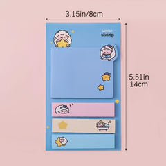 Cute Cartoon Index Stickers & Message Stickers 1pc Heart Memo Pad
