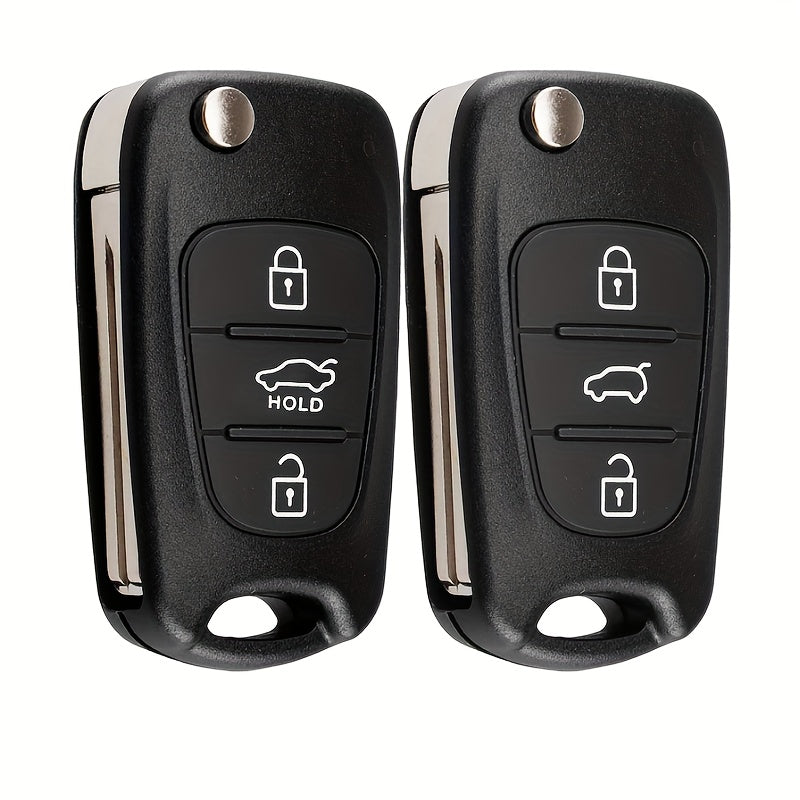 Hyundai Kia Key Fob Case 3 Buttons Flip Folding