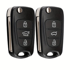Hyundai Kia Key Fob Case 3 Buttons Flip Folding