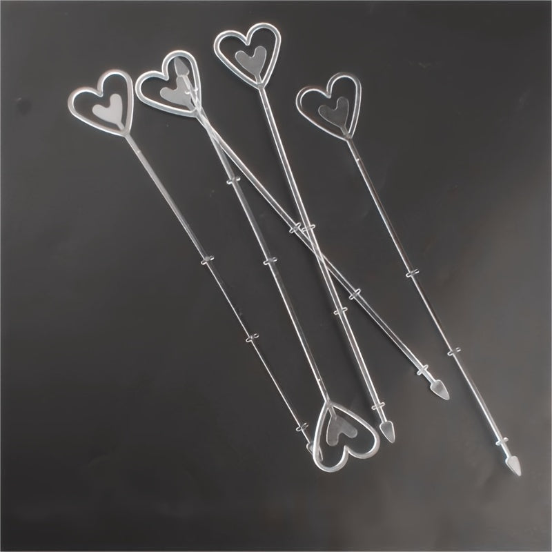 Metal Flower Fork Bundle Clip Golden Plated Sticker Gift Card