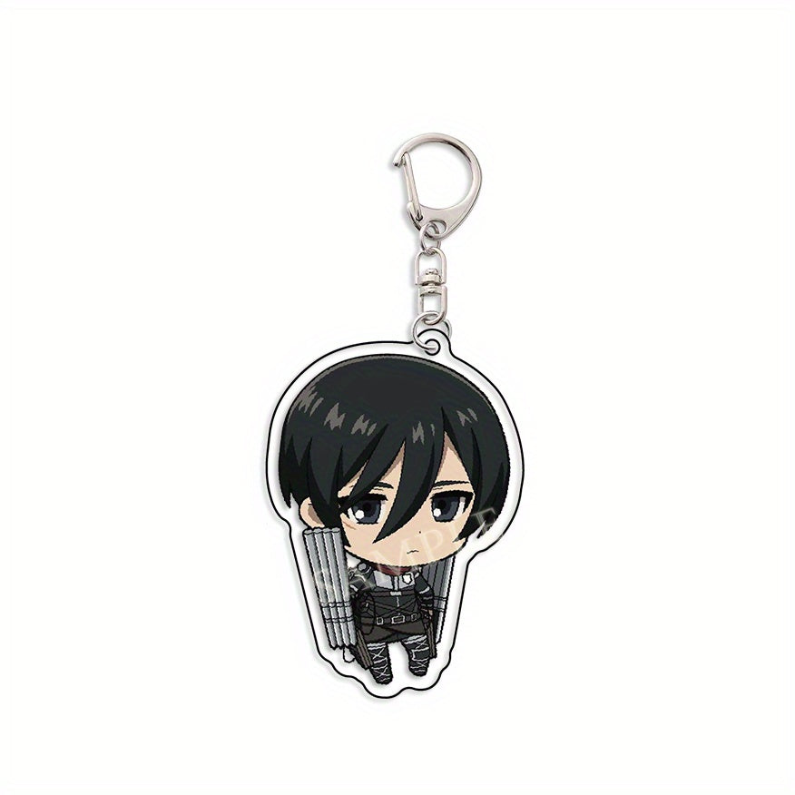 Cartoon Keychain Pendant Anime Figure Double Sided Key Chain Pendant