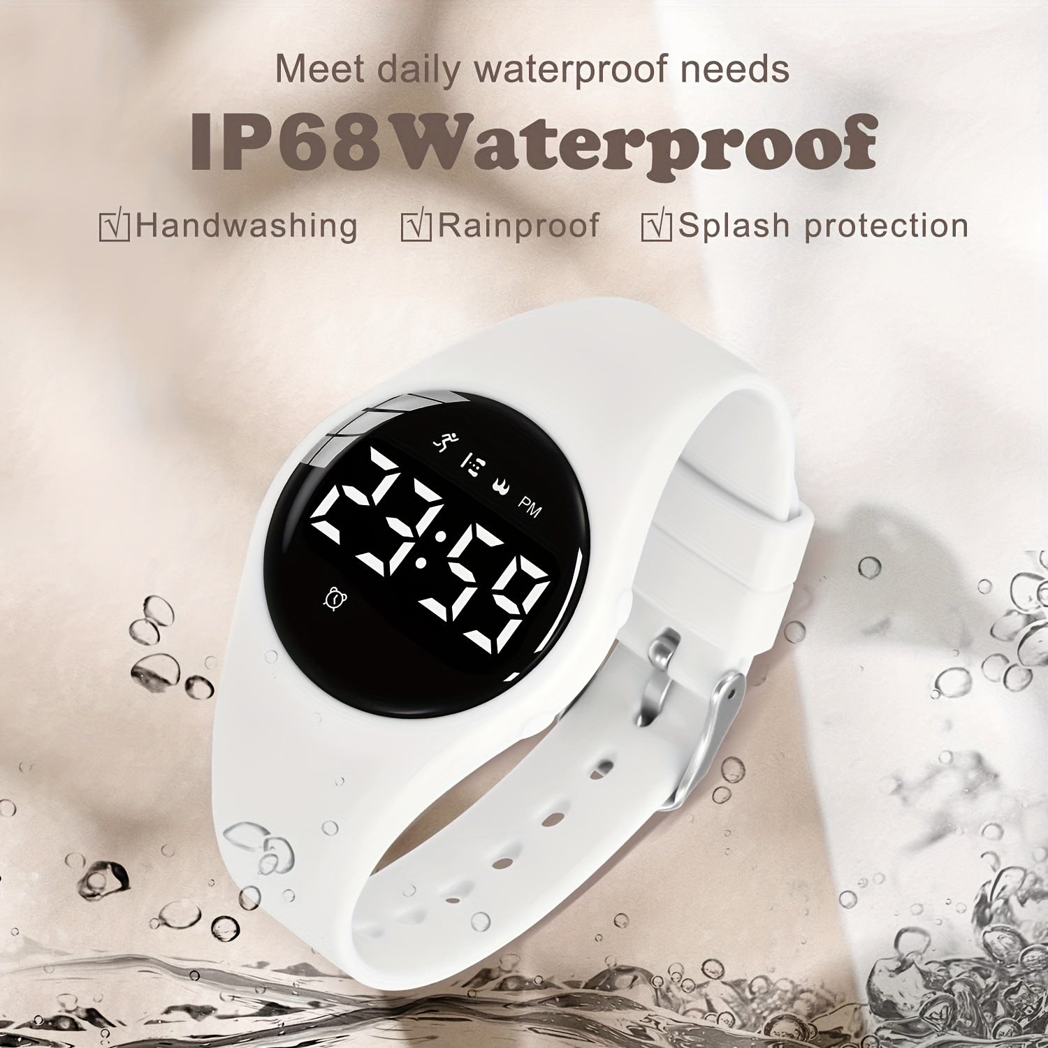 Girls' Smart Watch LED Display Step Counter Calorie Tracker Stopwatch