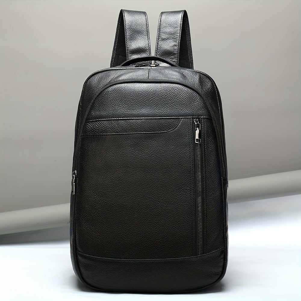 Men's Leather Backpack Large Capacity Travel Backpacks