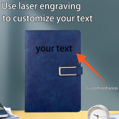 Personalized A5 Notebook with Name and Phone Number, Soft Cover