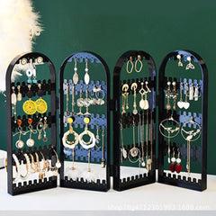 Earrings Necklace Display Stand Jewelry Storage Rack Desktop