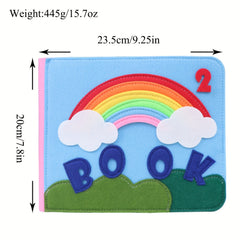 Washable Toddlers Busy Board 3D Baby Cloth Book Early Learning Education Toys