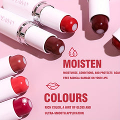 Matte Lip Balm Lipstick 2-in-1 Moisturizing Long Lasting Makeup