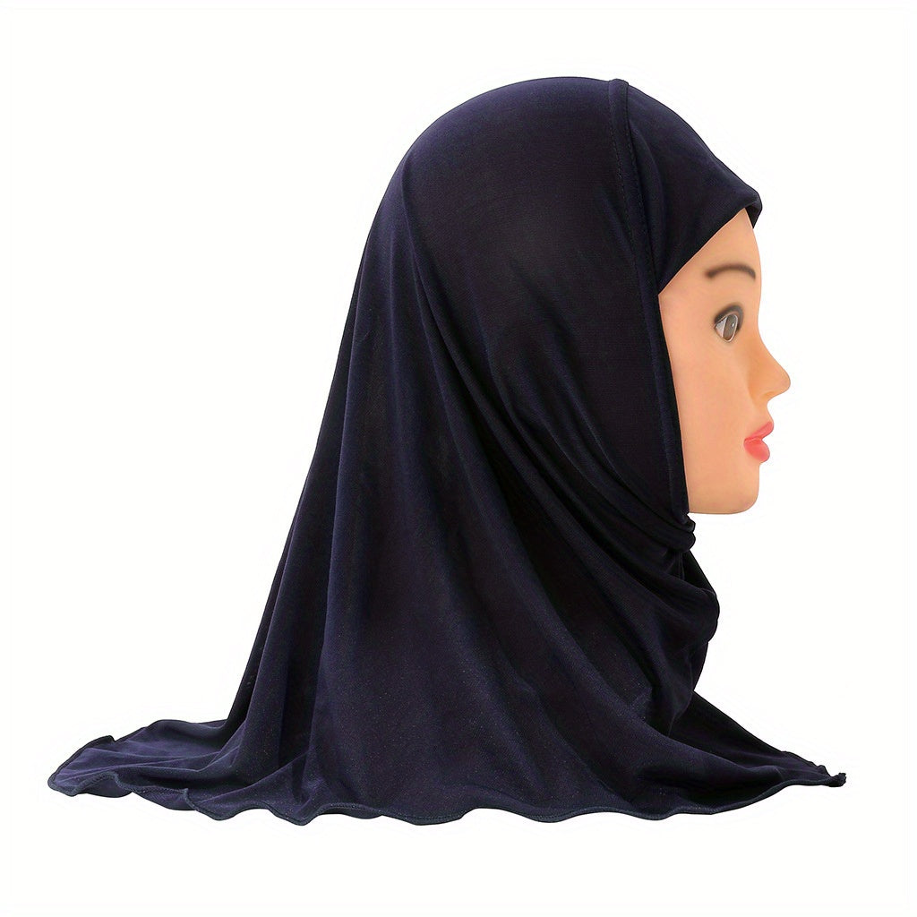 Girls Mesh Worship Hat Arabian Hijab For 2-8 Yrs