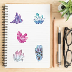 50 Pcs Boho Style Crystal Stickers Set Gem Vinyl Waterproof Decals