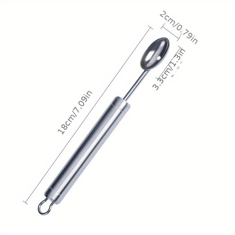 3pcs Stainless Steel Melon Baller Scoop Watermelon Spoon