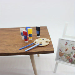 Dollhouse Mini Painting Set for Pretend Play