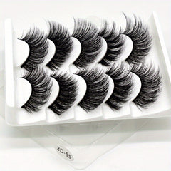 5 Pairs 3D Mink Lashes Natural Thick And Long False Eyelashes Extension