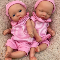 Soft Touch Bebe Reborn Sisters with Artistic Paint