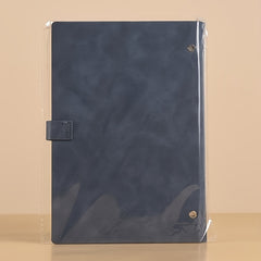 Vintage A5 Loose Leaf Notebook w/ PU Cover, College Ruled Paper