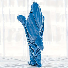Funny Shark Sleeping Bag Soft Flannel Warm Wearable Blanket